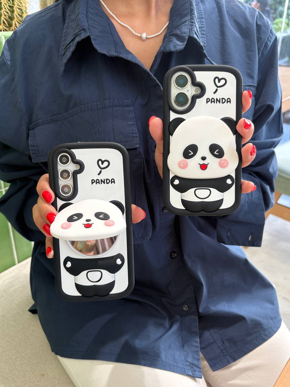 قاب سیلیکون پاندا آینه ای